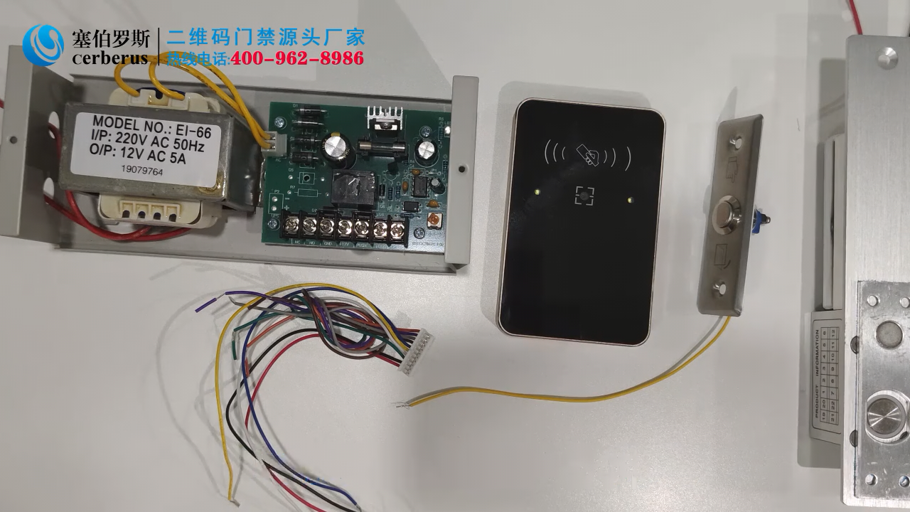 二維碼門禁一體機線怎么接